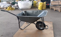 Carretilla de Acero Resistente WB5009 para Construcción, Agricultura y Jardinería