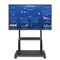 Écran tactile interactif numérique pour conférence à écran plat 65 75 85 100 pouces Tableau blanc intelligent pour l'école