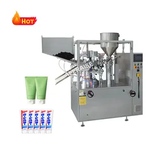 China Make Lotion Cosmetic Cream Honey Gels Toothpaste Small Aluminum Alu Plastic Dressing Soft Tube Filling and Sealing Machine