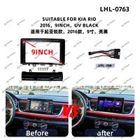 Panneau de façade autoradio OEM en promotion pour KIA RIO 2016, cadre d'affichage audio portable pour voiture avec câbles Canbus, cadre d'autoradio Android