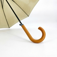 Parapluies de luxe en bois, coupe-vent, anti-UV, sans PFAS, certifiés BSCI, personnalisables, pour la pluie, vente en gros
