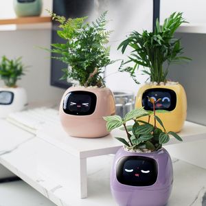 Jardinière Intelligente Interactif PotSmart Pot de Fleurs Numérique Mignon pour Animaux de Compagnie Balcon Bureau Jardinière IA - Product Image 2