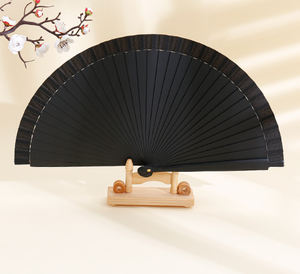 Éventail pliant classique en bambou massif espagnol de 23 cm, sculpté à la main, idéal pour les mariages et événements européens – Vente en gros - Product Image 6
