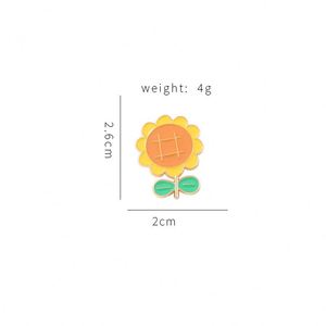 Pin de solapa de metal en blanco con diseño de girasol, broche con tarjeta de soporte, mini ramo de flores personalizado, pins de solapa de flor sólidos - Product Image 3