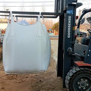 Huamaohengchun Bolsas a Granel FIBC 35x35x43" Paquete de 10 Bolsas de Construcción Resistentes para Obra, Capacidad de 2200 Lbs, Fondo Plano, 35 Cu Ft - Product Image 5