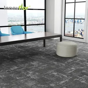 Machine Tufted Anti-slip Flooring Nylon Commercial Pp Woolen 80x80 Home Banquet Hall Tile Carpet Italian Office Tiles 500x500 Ch