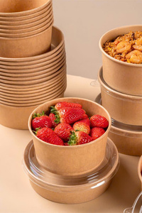 Eco Friendly Paper 1050ml Bowl for Salad Soup Rice and <b>Noodles</b> Disposable Food Packaging OEM ODM Manufacturer Vietnam - Product Image 1