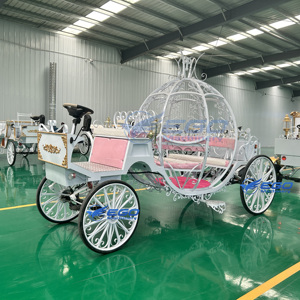 Carruaje de Caballos para Transporte Especializado, Moderno, para Bodas, Estilo Cenicienta, Eléctrico, con Forma de Calabaza, Carruaje de Princesa - Product Image 2