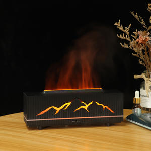 Diffuseur d'arômes JCSY 0,5 L, humidificateur ultrasonique à branchement USB avec motif montagne et lumière bleue pour usage domestique et commercial - Product Image 4