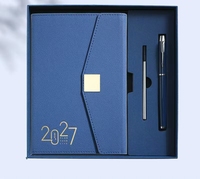Coffret Cadeau Agenda et Stylo Noir 2027 pour Cadeaux de Bureau Exécutif, Personnalisation de Marque et Commandes en Gros