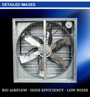 Ventilateur d'extraction électrique galvanisé à fort débit pour serres agricoles, système de refroidissement à grand volume d'air, OEM