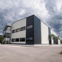 Structure en acier pour entrepôt, hangar, usine, directement de l'usine, galvanisation à chaud, haute durabilité et conception 3D gratuite