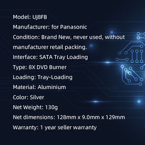 <span class=keywords><strong>Lecteur</strong></span> optique <span class=keywords><strong>interne</strong></span> pour ordinateur portable UJ8FB, double couche, graveur de DVD-RAM 8X DL MATSHITA, graveur de <span class=keywords><strong>CD</strong></span> 24X, super multi, 9 mm, fin, SATA - Product Image 6