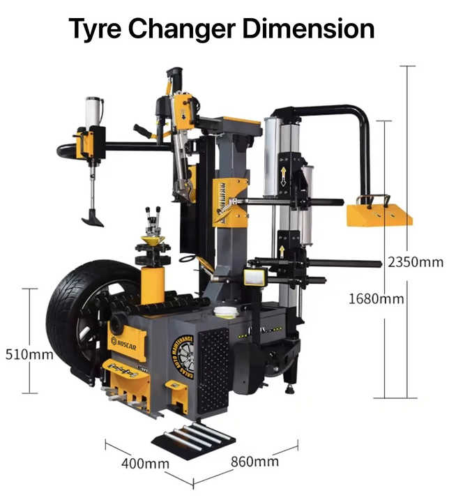 BOSCAR Luxury Tire Changer - Fully Automatic & Non-touch