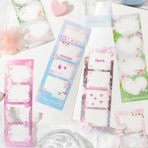 Sakura cloître série PET autocollants Pack 10 pièces par paquet Vintage transfrontalier <span class=keywords><strong>japonais</strong></span> matériel fond Collage décoratif - Product Image 2