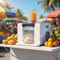 Machine à glace en flocons R290, refroidisseur d'air, machine à glace de comptoir pour usage commercial en pâtisserie, machine à fabriquer de la glace