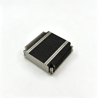 Refroidisseur de processeur passif 165W pour serveur Intel LGA2011-3, 3 caloducs en cuivre, base en aluminium, dissipateur à ailettes en aluminium, 1U, ODM OEM