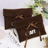 Kantong Beludru Mewah Dapat Digunakan Kembali Dengan Logo Kustom, Kantong Perhiasan Mikrofiber Kecil, Kemasan Parfum Lingerie, Kantong Hadiah Anti Debu Dengan Tutup Lipat