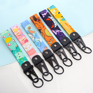 Promotional Eco-Friendly Custom Polyester ID Card Holder Lanyard Keychain Retractable Feature Silk Screen Custom Accessories