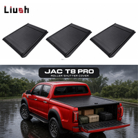 Couverture de benne rigide manuelle 4x4 pour JAC T8 PRO, en aluminium, rétractable, étanche, avec verrouillage