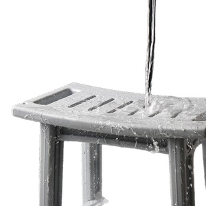 Bathroom Shower Stool Double Layer Plastic Non Slip Seat For Elderly Pregnant Women Children <b>Storage</b> <b>Bath</b> Tub Seat - Product Image 5