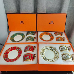 Juego de Tazas y Platillos de Lujo de la Marca Horse, los Más Vendidos al por Mayor de Fábrica, en Caja de Regalo - Product Image 2