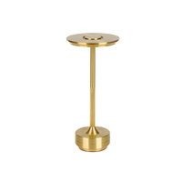 Lampe de table LED à intensité variable avec interrupteur tactile en alliage d'aluminium portable pour hôtel, restaurant, extérieur nordique, avec cordon de charge sans fil