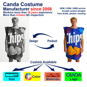 Disfraz <span class=keywords><strong>de</strong></span> Bolsa <span class=keywords><strong>de</strong></span> Papas Fritas para Adultos, Tema <span class=keywords><strong>de</strong></span> Comida, Talla Única Unisex, Tela Ligera, Suministros para Festivales y Desfiles, Fabricante con Certificación CE, CPC y UKCA - Product Image 4