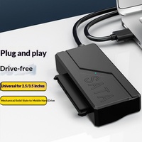 Câble adaptateur de disque dur SATA vers USB3.0 pour disques externes de 2,5 pouces/3,5 pouces, modèle en aluminium plaqué cuivre AL743058282630