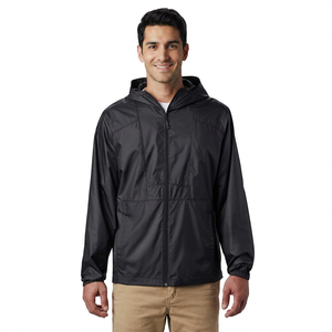 Custom Logo Design Street wear Windbreaker Rain Jacket Waterproof Outdoor Sports Rain Jacket For Men - Product Image 1