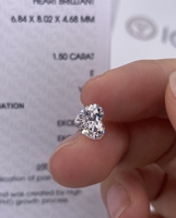 Diamante Sintético Cultivado en Laboratorio, Corte Corazón, VVS1, Color Excelente D, Certificado IGI, Marca Hemu, Venta al Por Mayor de Fábrica en Henan