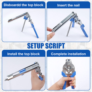Alicates metálicos de mango azul para ensamblaje de jaulas de cuero, con cierre a presión y para clavos M, para gallineros y pesca - Product Image 3
