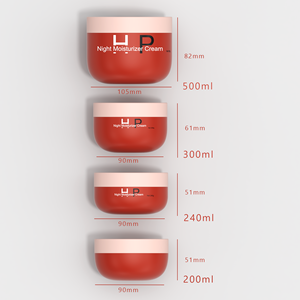 120Ml 200Ml 240Ml 300 Ml 500Ml Hình Bầu Dục Matte Bề Mặt PP Nhựa Tóc Kem Jar, Tóc Mặt Nạ Jar. - Product Image 2