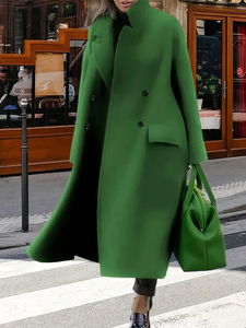 Cappotto Lungo da <span class=keywords><strong>Donna</strong></span> Stile <span class=keywords><strong>Trench</strong></span> Casual Ampio Autunno <span class=keywords><strong>Inverno</strong></span> alla Moda Elegante da Lavoro - Product Image 2