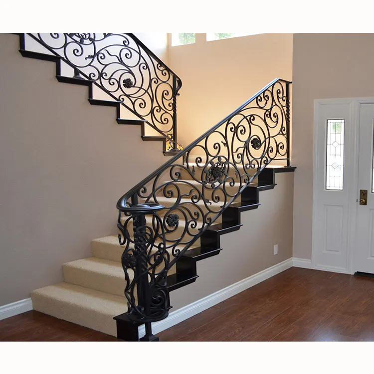 internal cast iron wrought stairs railing panels