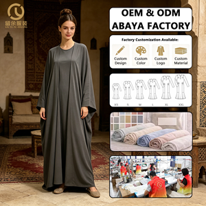 islamica da donna Set di moda interna aperta 2 pezzi manica lunga Dubai Turkey Ramadan abaya musulmano abito lungo da donna - Product Image 1