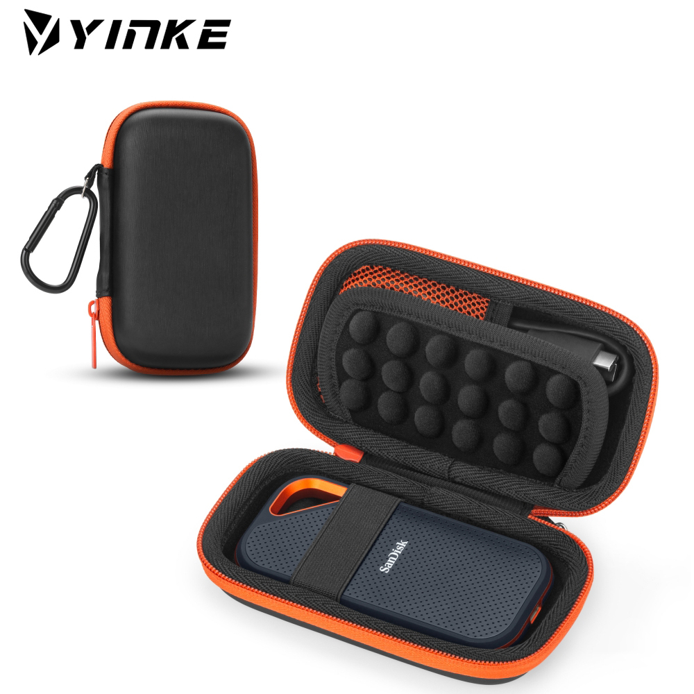 Yinke Hard <strong>Case</strong> for <strong>SanDisk</strong> Extreme Pro/<strong>SanDisk</strong> Extreme Portable External SSD 500GB <strong>1TB</strong> 2TB Travel Protective Cover Storage Bag