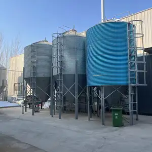 Silo de acero galvanizado para almacenamiento de cereales agrícolas de buena calidad