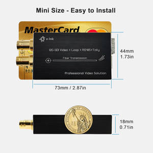 <span class=keywords><strong>Convertisseur</strong></span> fibre SDI 12G avec Tally et RS485, connecteur fibre SMF LC, 20KM, émetteur-récepteur vidéo fibre SDI 12G - Product Image 2