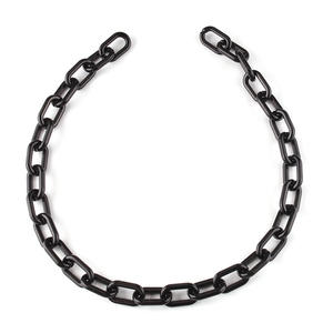 Punk Hip Hop Style Clavicle Chain <b>Necklace</b> Acrylic Oval Link Women's Party Jewelry Fashion <b>Statement</b> Accessory - Product Image 5