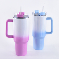 Botella de Agua de Acero Inoxidable Aislada de 40 oz, Termo de Viaje, Multicolor, para Bebidas Frías y Calientes