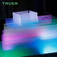 Plaques de plafond diffuseur de lumière, panneaux de plafond LED en PS transparent, étanches, ignifuges, thermoformés, plafonds artistiques