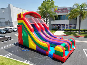 2023 populaire PVC dauphin gonflable videur toboggan en plein air amusant piscine accessoire ventilateur nouveau Design gonflable château produit - Product Image 4