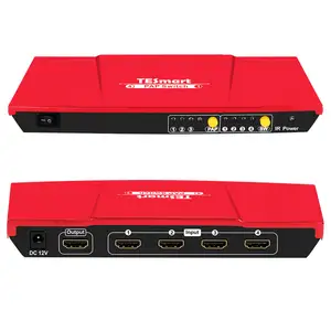 TESmart 5 متعددة وسائط عرض HDMI الجلاد بسلاسة كامل HD 4x 1HDMI محول فيديو اتش دي ام اي HDMI multiviewer مفاتيح التبديل