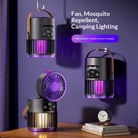 Nouvel appareil anti-moustiques multifonctionnel 2-en-1 avec ventilateur, idéal pour le camping en extérieur et l'utilisation sur le bureau à domicile