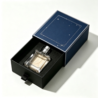 Boîte d'emballage de parfum personnalisée de luxe, vide, avec insert en mousse EVA noire, acceptant l'impression de logo OEM
