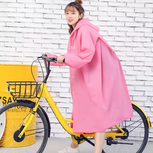 1 pièce Manteau de pluie long imperméable en EVA pour adulte, Poncho à capuche pour femme, Veste de pluie de cyclisme, Manteau de pluie pour homme - Product Image 6