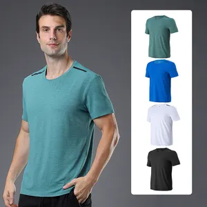 Quick Dry Men's T-shirt Athletic Wear Gym Male Camisetas Sportswear Compression Fitness Shirt Top Running Jersey Sport Clothing