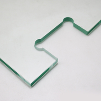 Panneau de porte de douche en verre trempé transparent 8 mm 10 mm, découpe sur mesure, bord biseauté, verre de sécurité renforcé CE EN 12150, fabricant