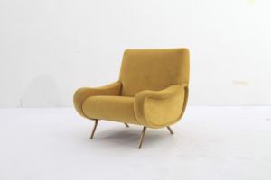 Silla de terciopelo premium Marco Zanuso Lady para proyectos comerciales, hoteles, salones privados, oficinas ejecutivas, diseño de interiores de lujo. - Product Image 6